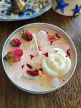 Roses Soy Candle: Self-Love Intention Candle, Valentine Gift