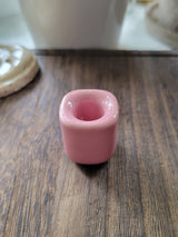 Mini Ceramic Chime Candle Holder: Altar Decor, Multiple Colors