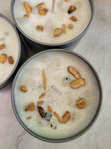 Palo Santo Soy Candle: Moonstone Crystal & Essential Oils