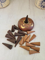 Scented incense cones, incense cone pack