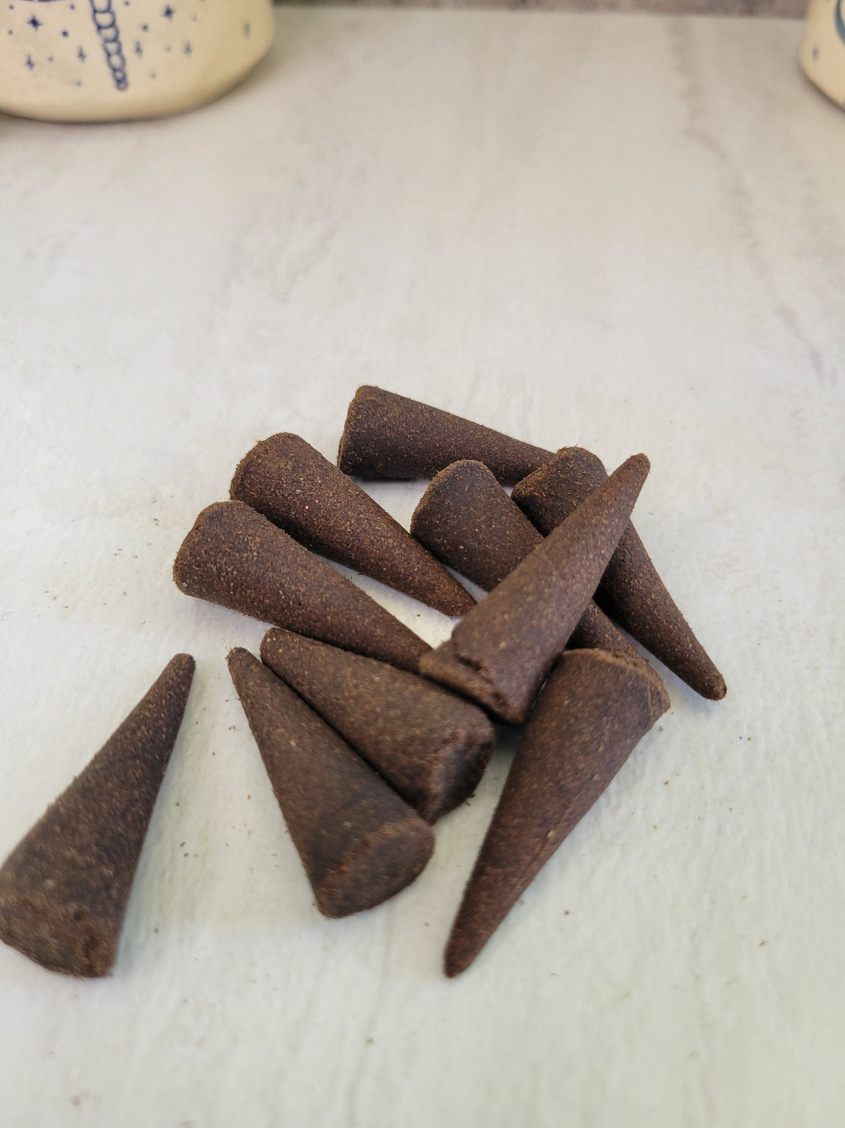 Scented incense cones, incense cone pack