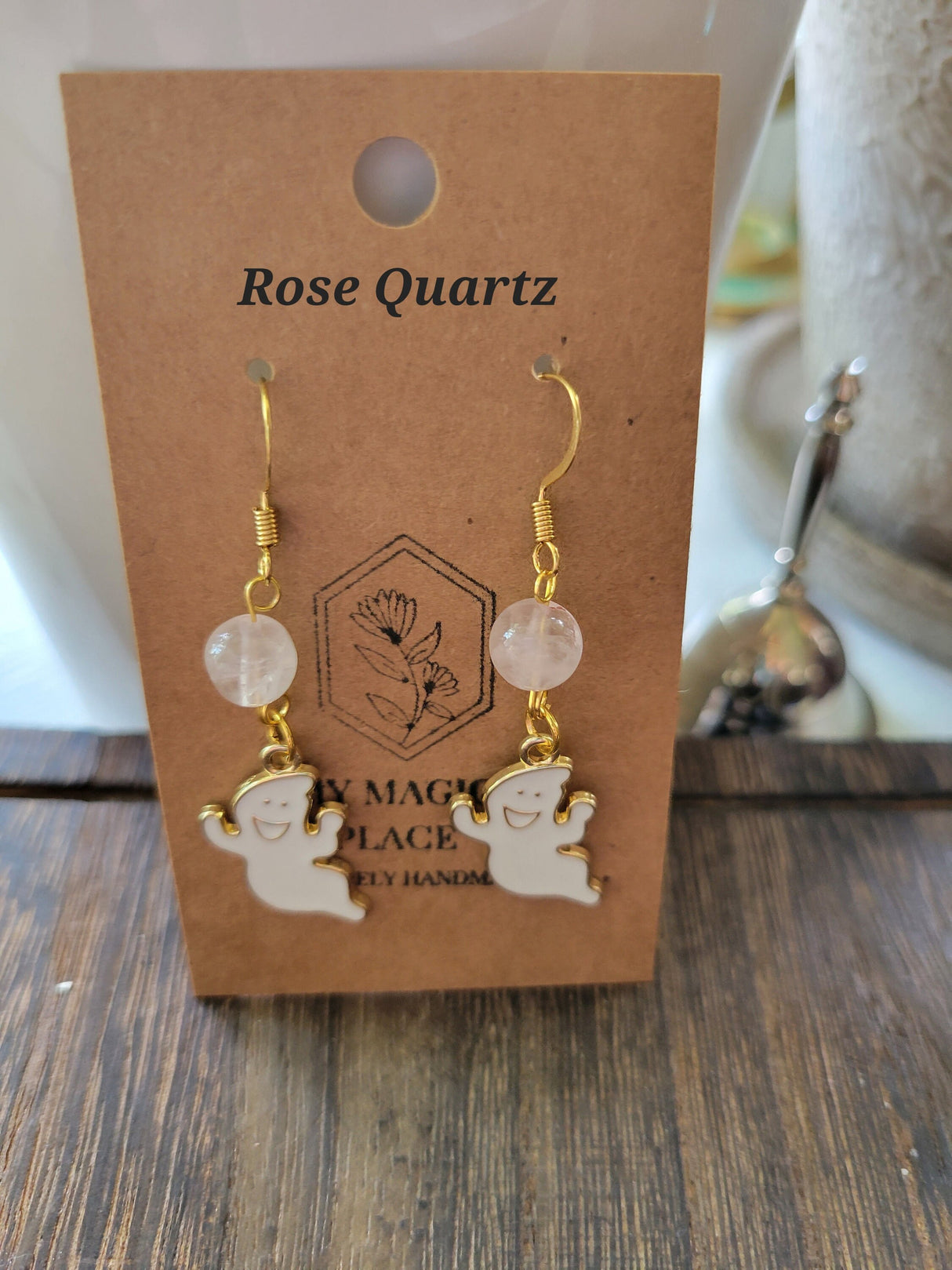 Halloween Earrings: Crystal Bead Witchy Jewelry