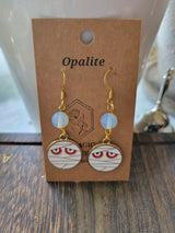 Halloween Earrings: Crystal Bead Witchy Jewelry