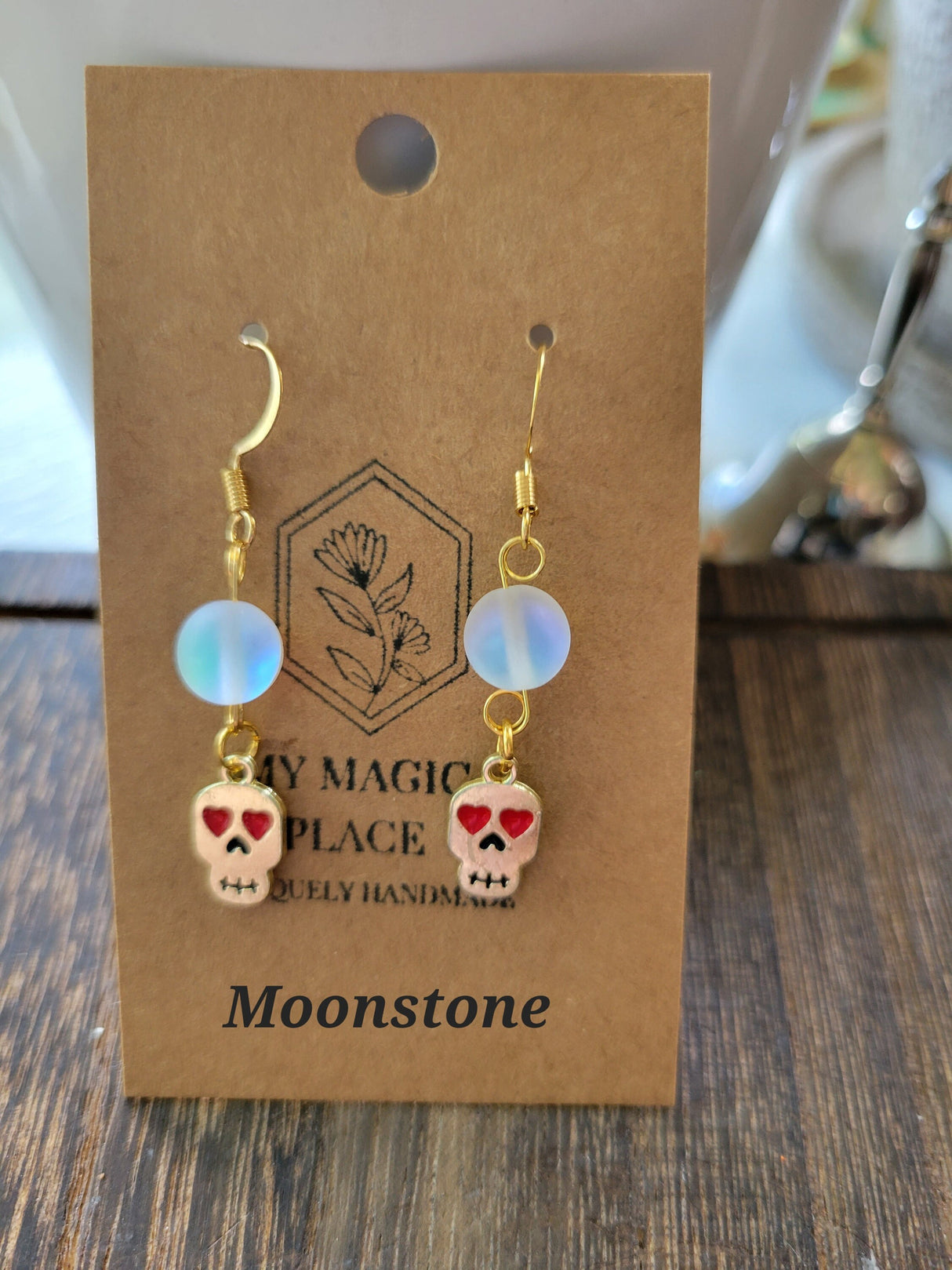 Halloween Earrings: Crystal Bead Witchy Jewelry