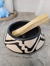 Beautiful Handmade Ceramic Bowl Smudge stick, Palo Santo Wood burner
