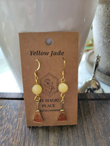 Halloween Earrings: Crystal Bead Witchy Jewelry