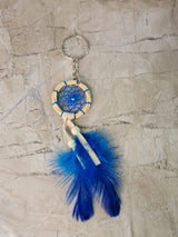 Handmade Dreamcatcher Keychain: Boho Feather Ornament
