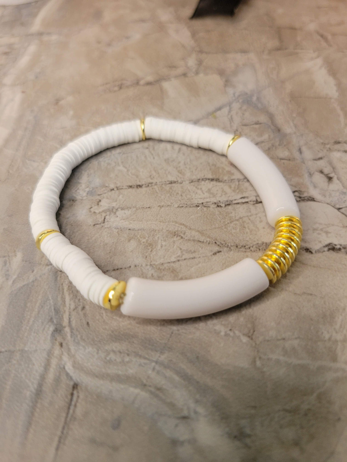 Evil Eye & Quartz Crystal Chip Bracelet Set - Handmade