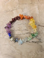 Chakra gemstone stretch bracelets, with crystal threads, handmade stretch bracelets