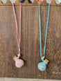 Ceramic perfume bottle pendant necklace , essential oil vial necklace