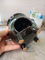 Ceramic cauldron oil burner , wax warmer, metaphysical décor, handmade ceramic