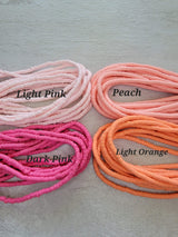 Handmade Polymer Clay Heishi Beads, 4mm Disc Beads