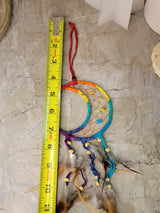 Crescent moon multi-colored dreamcatcher Beads