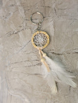 Handmade Dreamcatcher Keychain: Boho Feather Ornament