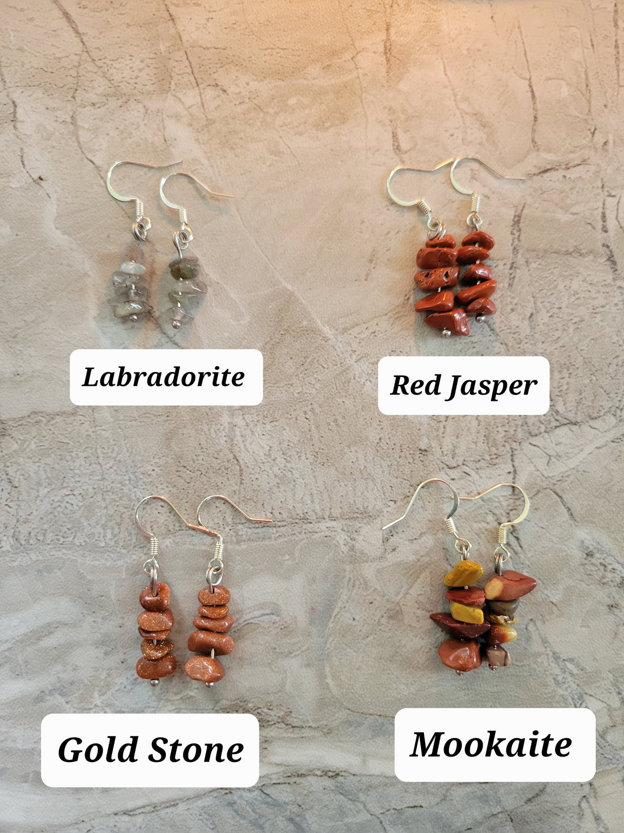 Bohemian Crystal Drop Earrings: Stacked Gemstone Dangle Jewelry