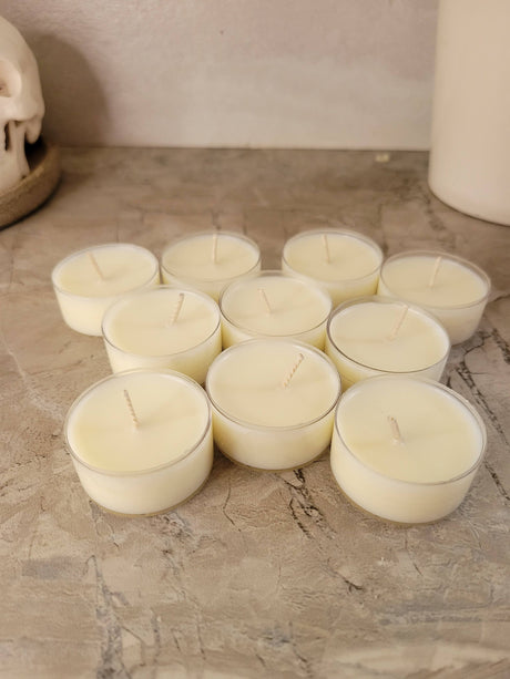 Scented Soy Wax Tea Lights - 10 Pack
