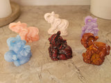 Mini Elephant Figurines: Polyresin Desktop Decor, Gift Set of 6