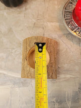 Natural Wood Tealight Holder: Rustic Candlestick