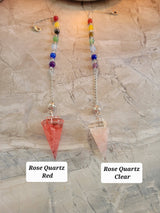 Resin Dowsing Pendulum: Chakra Jewelry with Natural Gemstone Chips