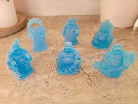 Laughing Buddha Figurines: Lucky Home Decor Altar Set of 6
