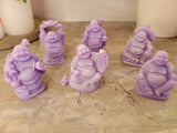 Laughing Buddha Figurines: Lucky Home Decor Altar Set of 6