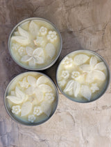 Flower Shop Scented Soy Candle: Christmas Tin Jar, Intention Candle