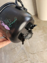 Handmade Witch Cauldron: Altar Decor with Triple Moon, Pentacle, or Tree of Life