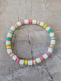 Polymer Clay & Disc Beads Stretch Bracelets Colorful Bracelets