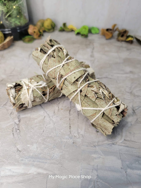 Eucalyptus & Yerba Santa Smudge Stick - 4" Handmade Smudge Sticks