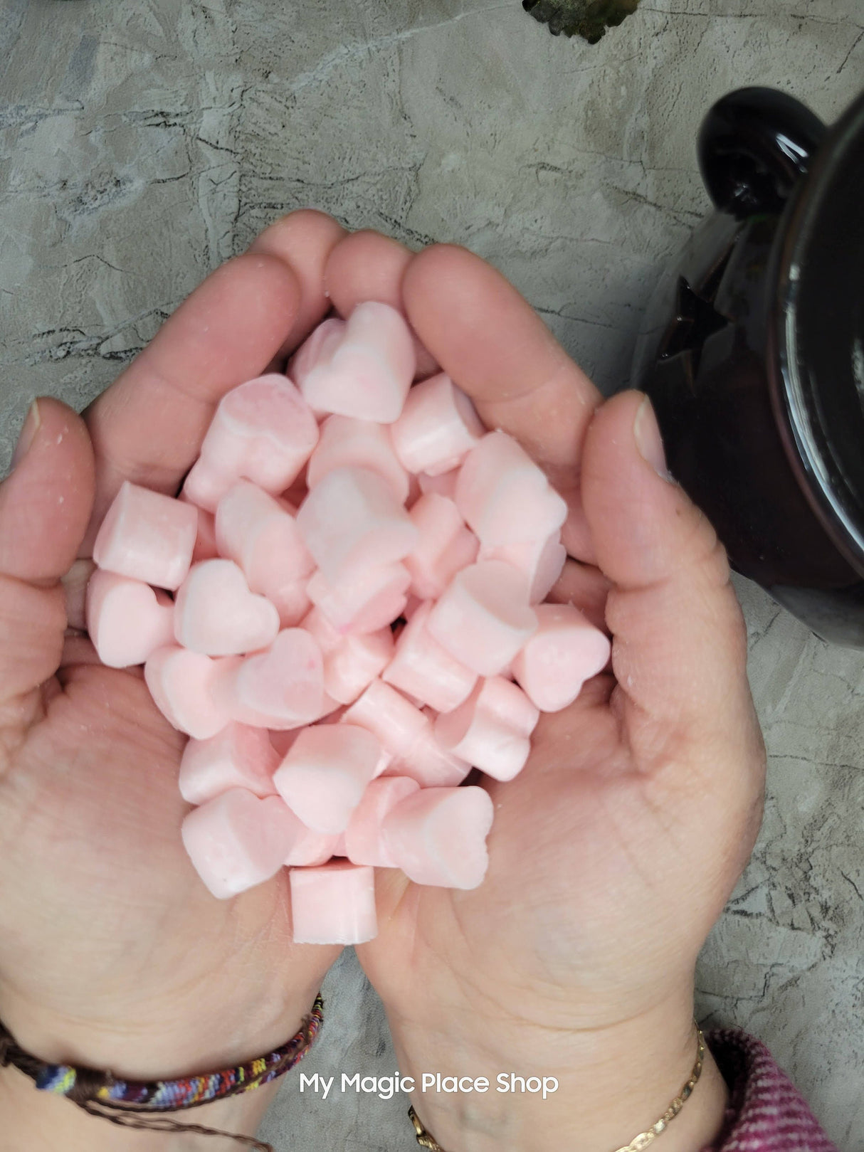 Handmade Soy Wax Melts: Scented Hearts, Essential Oils