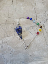 Resin Dowsing Pendulum: Chakra Jewelry with Natural Gemstone Chips
