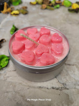 Roses Soy Candle Gift for Mom, Hand Poured 4 Oz