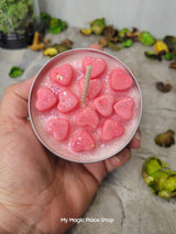 Roses Soy Candle Gift for Mom, Hand Poured 4 Oz