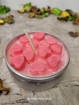 Roses Soy Candle Gift for Mom, Hand Poured 4 Oz