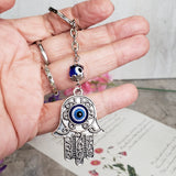 Evil Eye Keychain Charm ,Handmade Keychain, Evil Eye Protection , Gift For Her