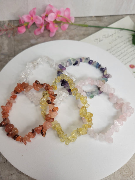 Gemstone stretch bracelets Mixed Gemstones Gifts for her Handmade Bracelets