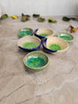 Handmade Ceramic Incense Cone Holder: Small Stoneware Dish