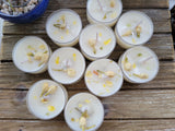Soy Tea Light Candles: Crystal & Herb Infused, Scented Candles - 10 Pack