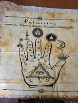 Altar Tarot Cloth Palmistry, Witch Cloth Palmistry Handmade