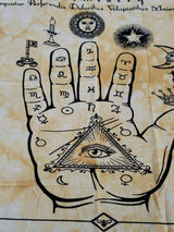 Altar Tarot Cloth Palmistry, Witch Cloth Palmistry Handmade