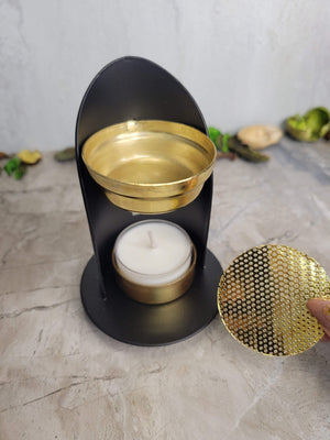 Adjustable Resin & Loose Herbs Burner, Handmade Brass Incense Holder for Meditation, Thoughtful Gift for Home Decor
