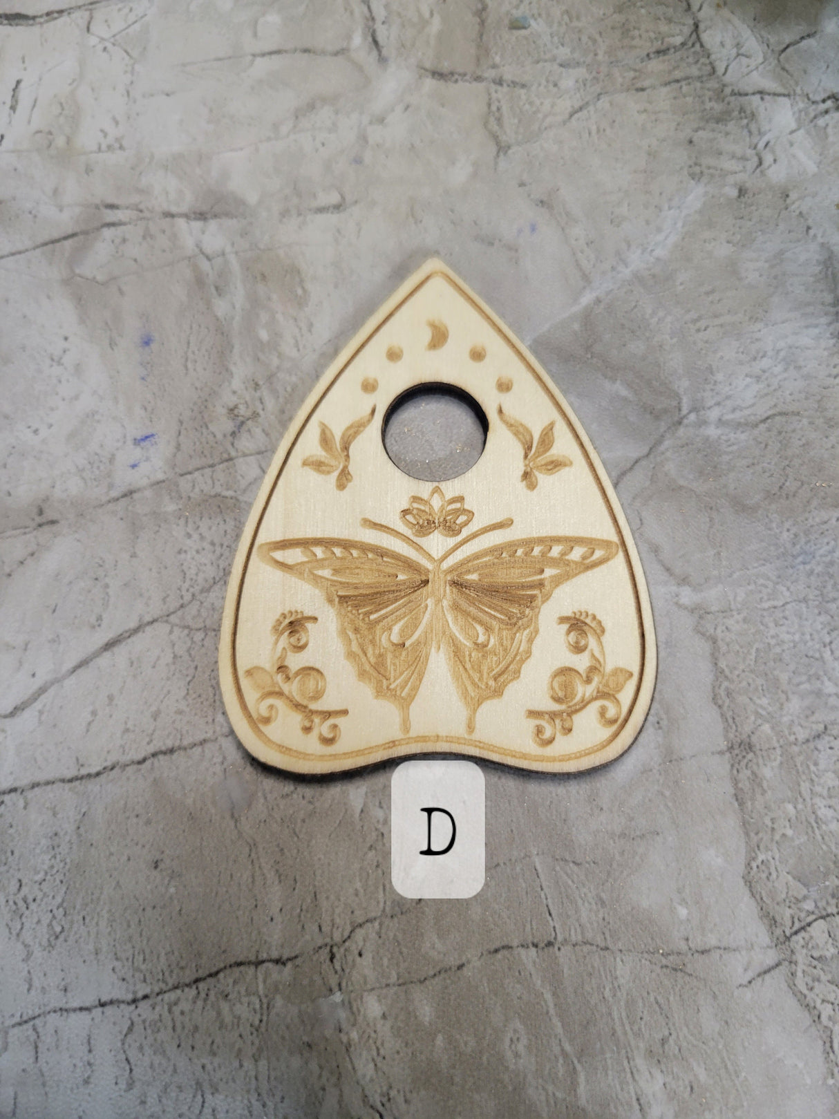 Witchy Planchette Sphere Holder: Crystal Ball Altar Decoration
