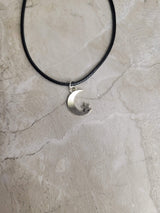 Moon and Star Charm Necklace: Celestial Witchy Jewelry