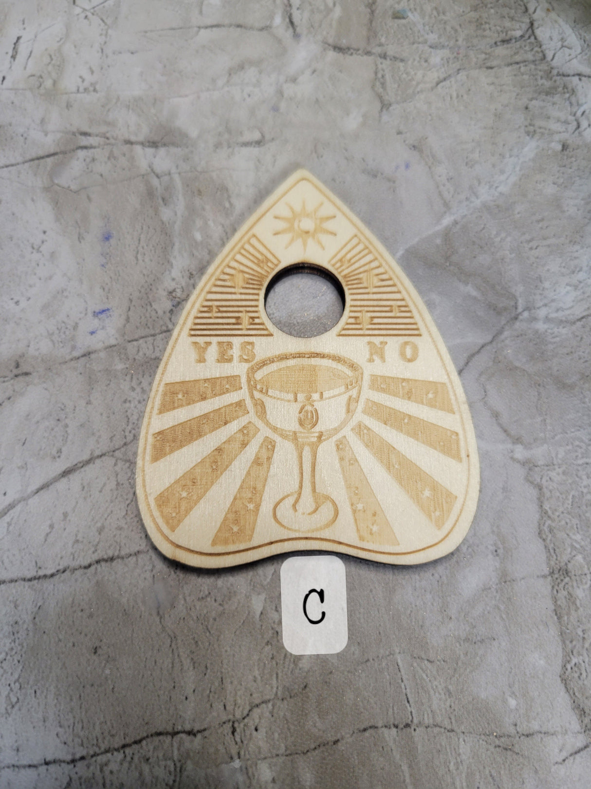 Witchy Planchette Sphere Holder: Crystal Ball Altar Decoration