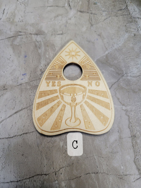 Witchy Planchette Sphere Holder: Crystal Ball Altar Decoration