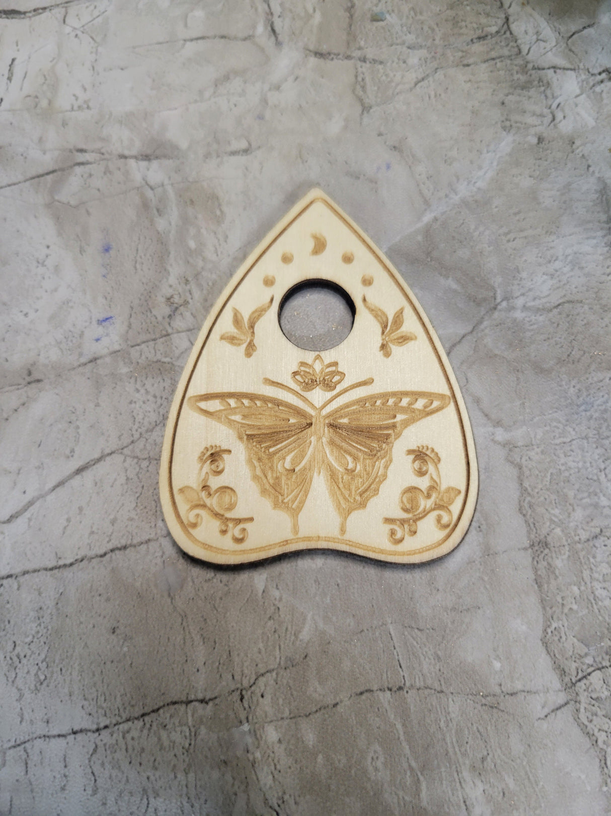 Witchy Planchette Sphere Holder: Crystal Ball Altar Decoration