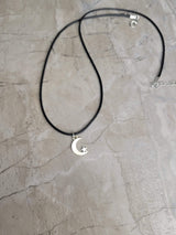 Moon and Star Charm Necklace: Celestial Witchy Jewelry