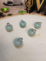 Green Aventurine Quartz Apple Pendant with Cord