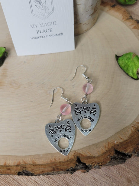 Planchette Earrings: Witching Hour Halloween Jewelry