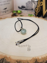 Green Aventurine Quartz Apple Pendant with Cord
